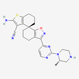 Структурная формула BI-2493, CAS 2937344-16-4, формула C24H27N7Os