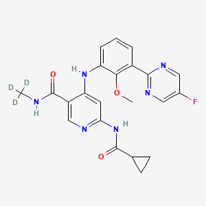 Структурная формула BMS-986202, CAS 1771691-34-9, формула C22H21FN6O3