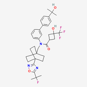 Структурная формула BMS-986339, CAS 2477873-64-4, формула C35H41F4N3O4