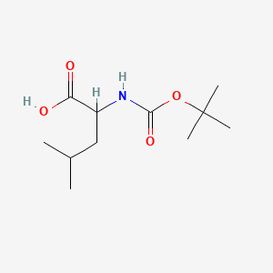 Структурная формула Boc-DL-leucine, CAS 64727-35-1, формула C11H21NO4