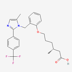 Структурная формула Bocidelpar, CAS 2095128-20-2, формула C25H27F3N2O3