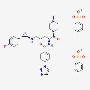 Структурная формула Bomedemstat ditosylate, CAS 1990504-72-7, формула C42H59N7O11