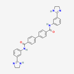 Структурная формула BPH-1358 free base, CAS 801985-13-7, формула C32H28N6O2