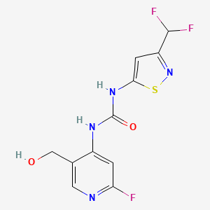 Структурная формула BRM/BRG1 ATP Inhibitor-1, CAS 2270879-17-7, формула C11H9F3N4O2S