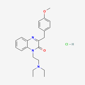 Структурная формула Caroverine hydrochloride, CAS 55750-05-5, формула C22H28ClN3O2