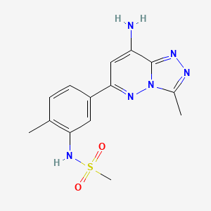 Структурная формула CB75559092, CAS 2135331-92-7, формула C14H16N6O2S
