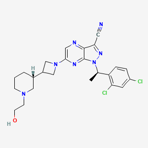 Структурная формула CCR4-IN-38, CAS 2174938-70-4, формула C24H27Cl2N7O
