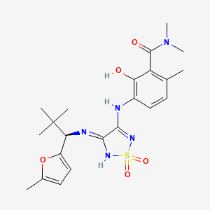 Структурная формула CCR7 inhibitor Cmp1205, CAS 681514-83-0, формула C22H29N5O5S