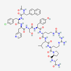 Структурная формула Cetrorelix, CAS 120287-85-6, формула C70H92ClN17O14