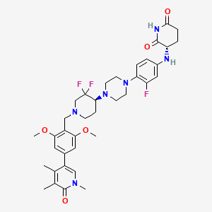 Структурная формула CFT-8634, CAS 2704617-96-7, формула C37H45F3N6O5