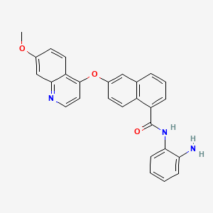 Структурная формула Chiauranib, CAS 1256349-48-0, формула C27H21N3O3