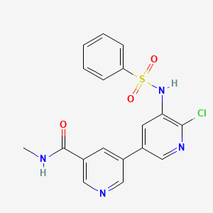 Структурная формула CHMFL-PI4K-127, CAS 2377604-81-2, формула C18H15ClN4O3S