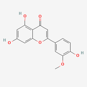 Структурная формула Chrysoeriol, CAS 491-71-4, формула C16H12O6