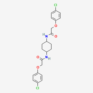 Структурная формула cis-ISRIB, CAS 548470-11-7, формула C22H24Cl2N2O4