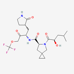 Структурная формула CMX990, CAS 2882934-64-5, формула C22H32F3N3O6