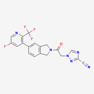 Структурная формула CT-3, CAS 2403729-27-9, формула C19H12F4N6O