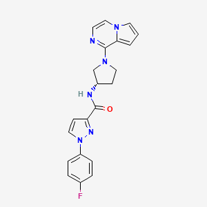 Структурная формула CXCR7 antagonist-1, CAS 1613021-99-0, формула C21H19FN6O