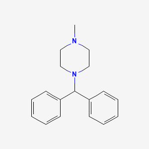 Структурная формула Cyclizine, CAS 82-92-8, формула C18H22N2