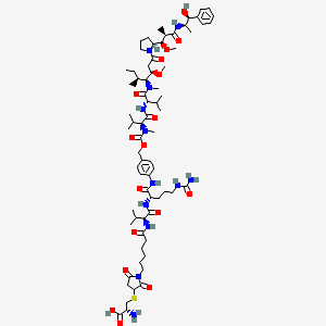 Структурная формула Cysteine-vc-mmae, CAS 3051855-32-1, формула C71H112N12O17S