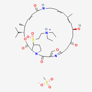 Структурная формула Dalfopristin, CAS 112362-50-2, формула C35H54N4O12S2