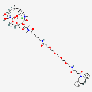 Структурная формула DBCO-PEG4-Ahx-DM1, CAS 2479378-44-2, формула C68H89ClN6O17