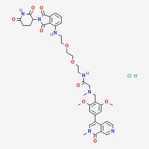 Структурная формула dBRD9 dihydrochloride, CAS 2341840-98-8, формула C40H46ClN7O10