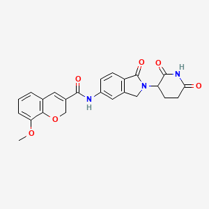 Структурная формула DEG-77, CAS 3032265-06-5, формула C24H21N3O6