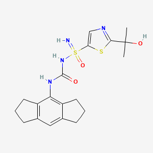Структурная формула DFV890, CAS 2271394-34-2, формула C19H24N4O3S2