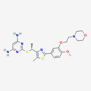 Структурная формула DI-87, CAS 2107280-55-5, формула C23H30N6O3S2