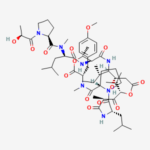 Структурная формула Didemnin B, CAS 77327-05-0, формула C57H89N7O15