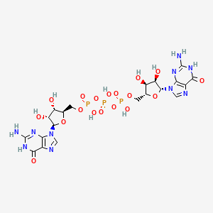 Структурная формула Diguanosine 5′-triphosphate, CAS 6674-45-9, формула C20H27N10O18P3