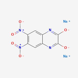 Структурная формула DNQX disodium salt, CAS 1312992-24-7, формула C8H2N4Na2O6