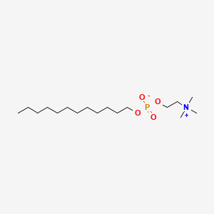 Структурная формула Dodecylphosphocholine, CAS 29557-51-5, формула C17H38NO4P