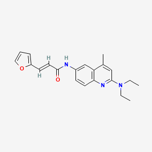 Структурная формула DP308, CAS 685884-37-1, формула C21H23N3O2