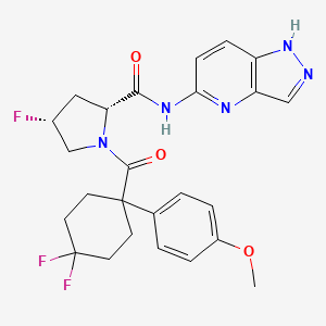Структурная формула DS-9300, CAS 2259641-46-6, формула C25H26F3N5O3
