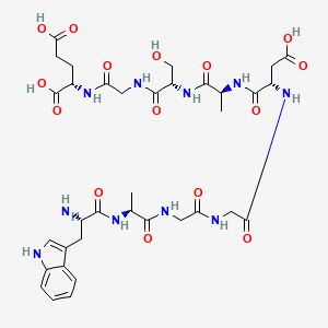 Структурная формула DSIP, CAS 62568-57-4, формула C35H48N10O15