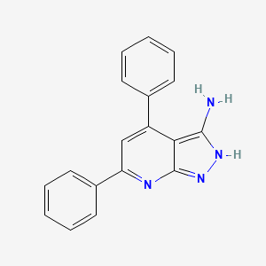 Структурная формула EB1, CAS 42951-68-8, формула C18H14N4