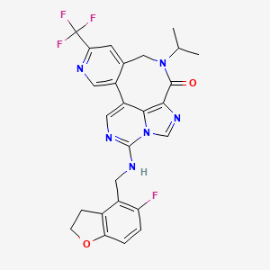 Структурная формула EEDi-5273, CAS 2585648-55-9, формула C26H22F4N6O2