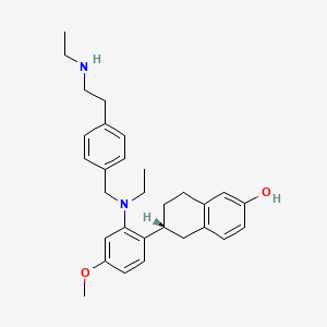Структурная формула Elacestrant, CAS 722533-56-4, формула C30H38N2O2