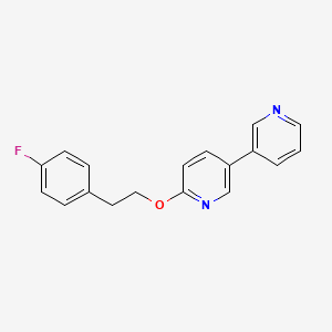 Структурная формула ELOVL1-IN-2, CAS 2761063-79-8, формула C18H15FN2O