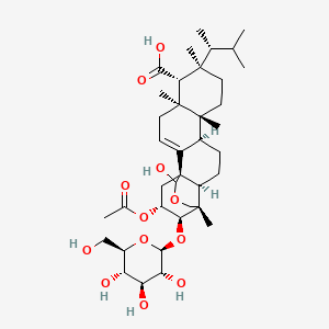 Структурная формула Enfumafungin, CAS 260979-95-1, формула C38H60O12