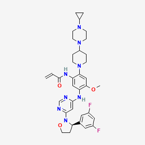Структурная формула Enozertinib, CAS 2489185-38-6, формула C35H42F2N8O3
