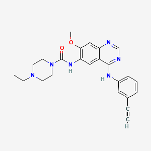 Структурная формула Epitinib, CAS 1203902-67-3, формула C24H26N6O2
