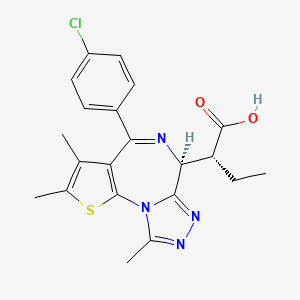 Структурная формула ET-JQ1-OH, CAS 2421153-77-5, формула C21H21ClN4O2S