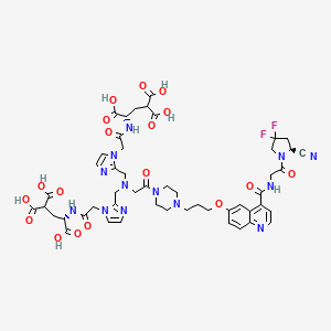 Структурная формула FAPI-34, CAS 2374782-07-5, формула C50H57F2N13O18