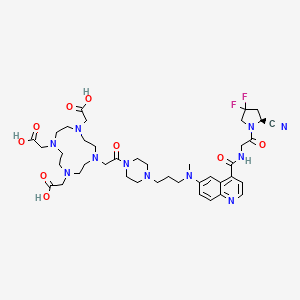 Структурная формула FAPI-46, CAS 2374782-04-2, формула C41H57F2N11O9