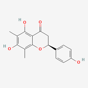 Структурная формула farrerol, CAS 24211-30-1, формула C17H16O5