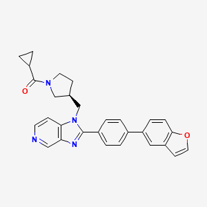 Структурная формула FASN-IN-5, CAS 1309805-49-9, формула C29H26N4O2