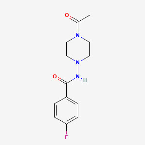 Структурная формула FK960, CAS 133920-70-4, формула C13H16N3O2F