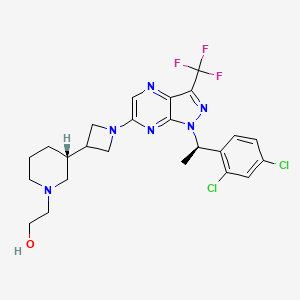 Структурная формула FLX475, CAS 2174938-78-2, формула C24H27Cl2F3N6O